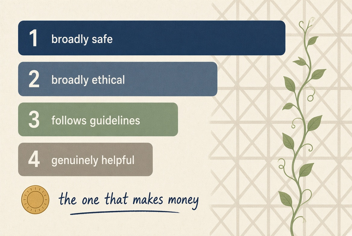 Figure 3: Four priorities, and the one that pays the bills is at the bottom