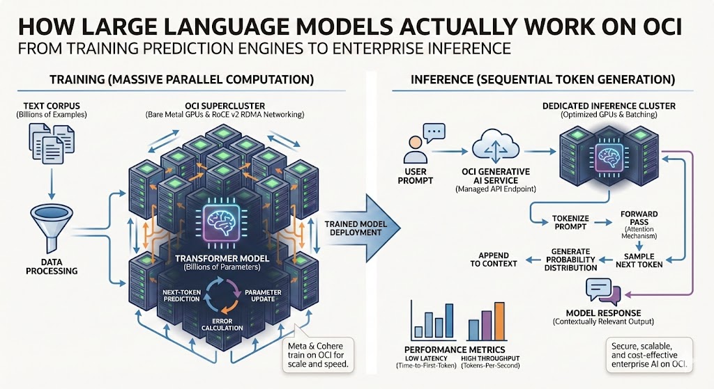 How Large Language Models Actually Work on OCI