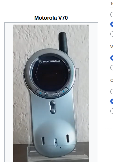 Motorola V70 Pebble