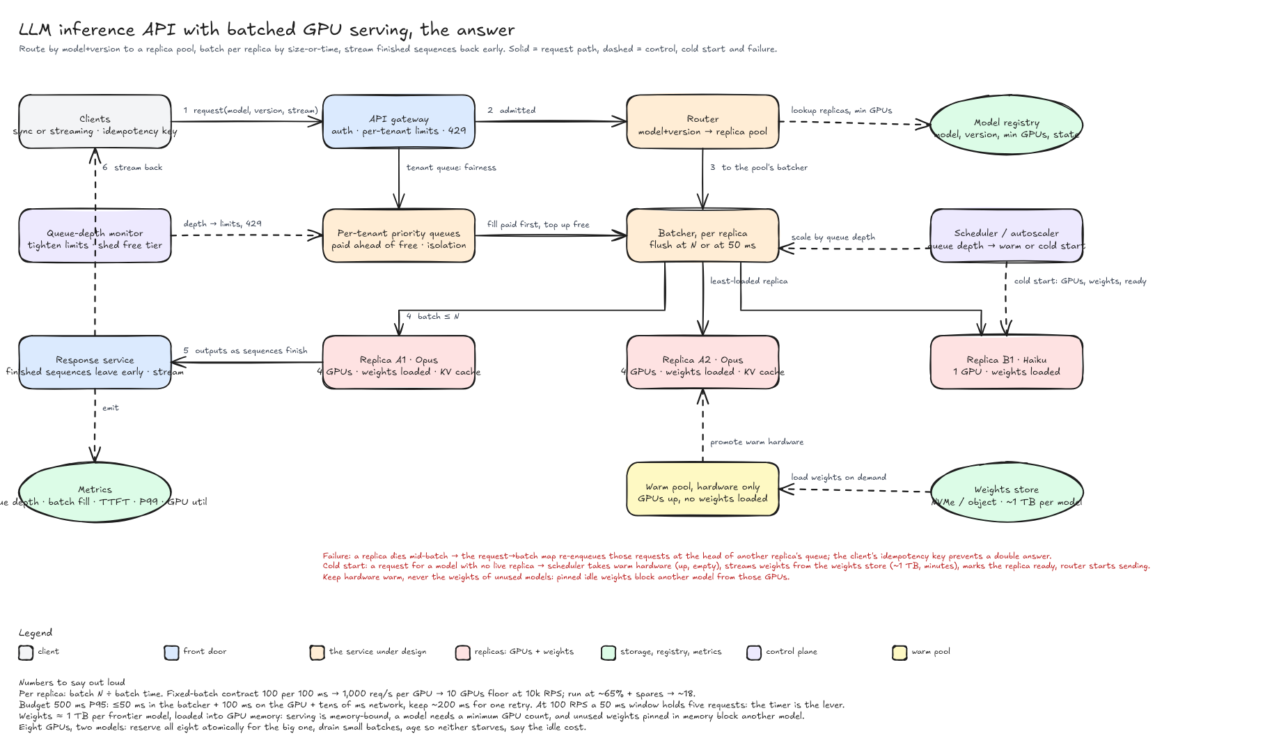 Inference API with batched GPU serving, the answer